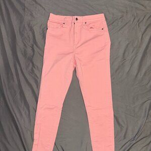 LOFT Made & Loved Pink Skinny Jeans Size 6 Women’s Mid Rise Stretch Denim
